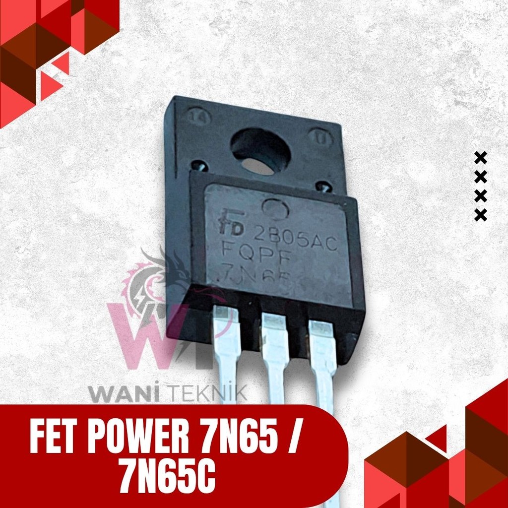 FET Power 7N65 / 7N65C – TO-220 ต้นฉบับสําหรับ SMPS