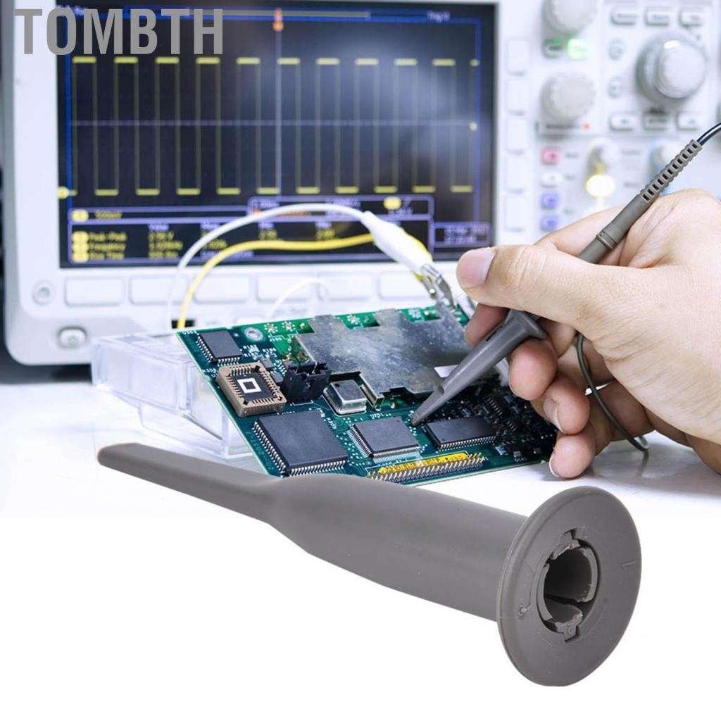 Tombth Tombth Universal Grey Oscilloscope Probe พร้อม Hook Professional Replacement Accessory สำหรับ