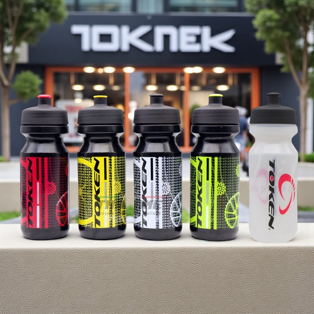 ขวดน้ำปั่นจักรยาน เดินป่า TOKEN ของแท้ ขนาด 600ml แบบนุ่ม บีบง่าย ราคา ถูกที่สุด ดีลบีเคเค