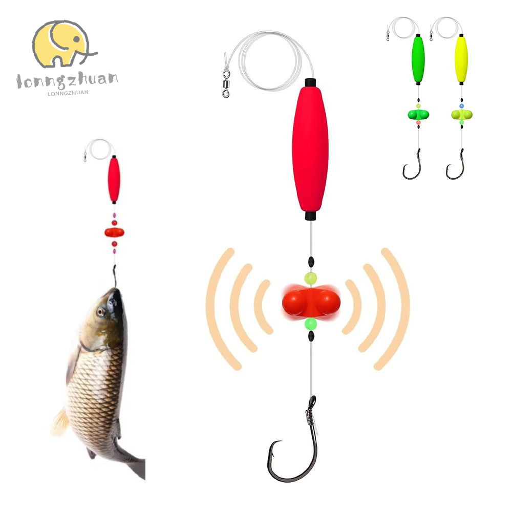 LONNGVO 3 ชิ้น/เซ็ตชุดตกปลาปลาดุก,นํากลับมาใช้ใหม่การมองเห็นสูงตะขอตกปลา, Barb Hook 5/0 6/0 8/0 Eva 