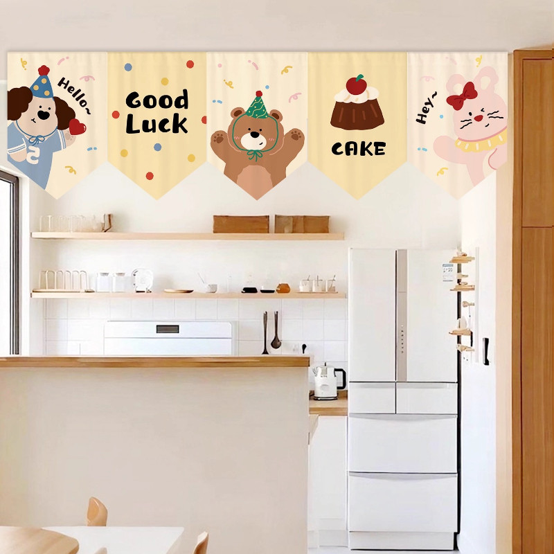 พร้อมส่ง ผ้าม่านธงสามเหลี่ยม 30x45CM สไตล์การ์ตูน ตกแต่งบ้าน ตกแต่งประตู ม่านประตู ผ้าม่านครึ่ง - รูปที่ 2