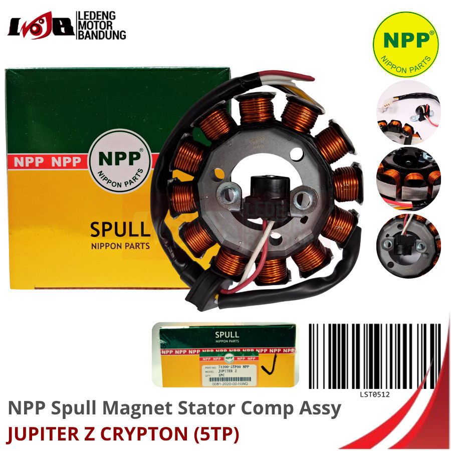 NPP Spool Jupiter Z Crypton Vega Stator Comp Assy Yamaha 5TP Spool Magnet Pulser Motor