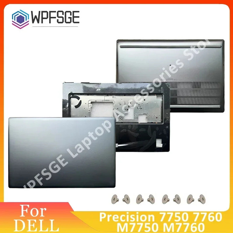 โลหะแล็ปท็อปสําหรับ Dell Precision 7750 7760 M7750 M7760 Lcd ปกหลัง Top Case/palmrest/ด้านล่างฐาน 03