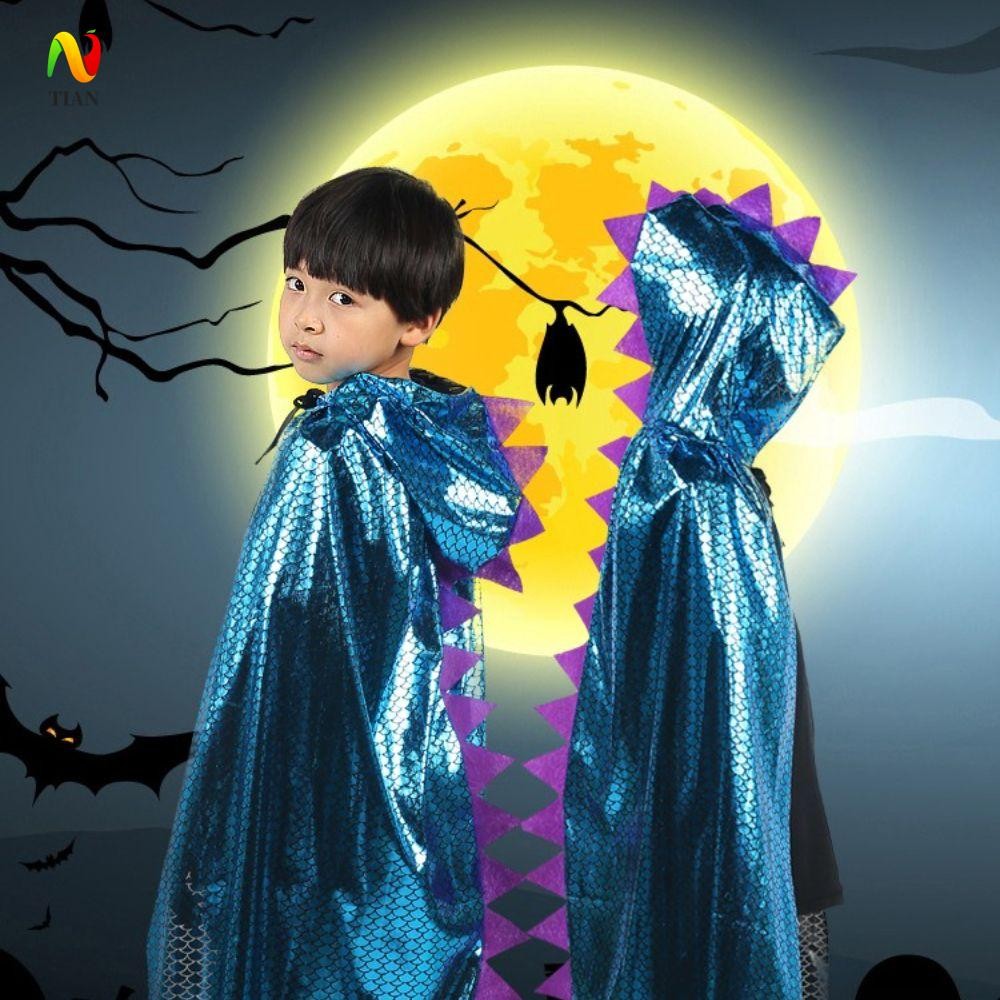 INQUIRY IMPACT คอสเพลย์เครื่องแต่งกายเด็กสัตว์แม่มดการ์ตูนปาร์ตี้ฮาโลวีนเสื้อคลุม