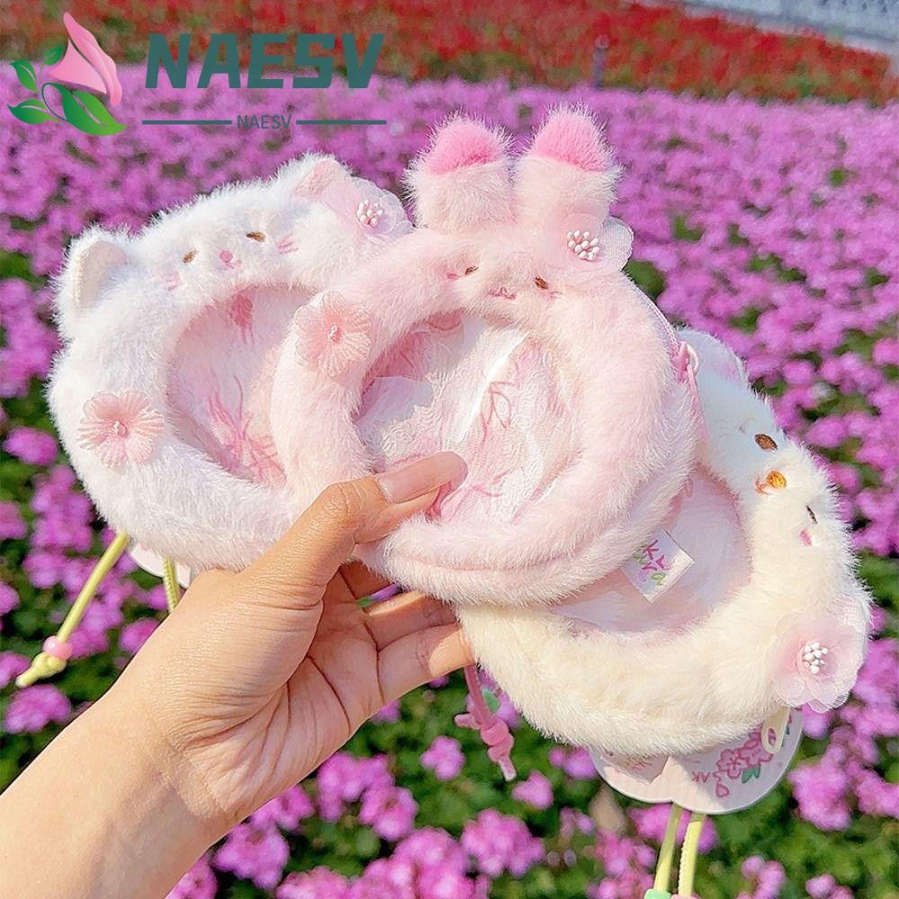 NAESV กระเป๋าสตางค์ Animal Zero, กระเป๋านิ่มพวงกุญแจสีชมพูโปร่งแสง สำหรับเด็ก