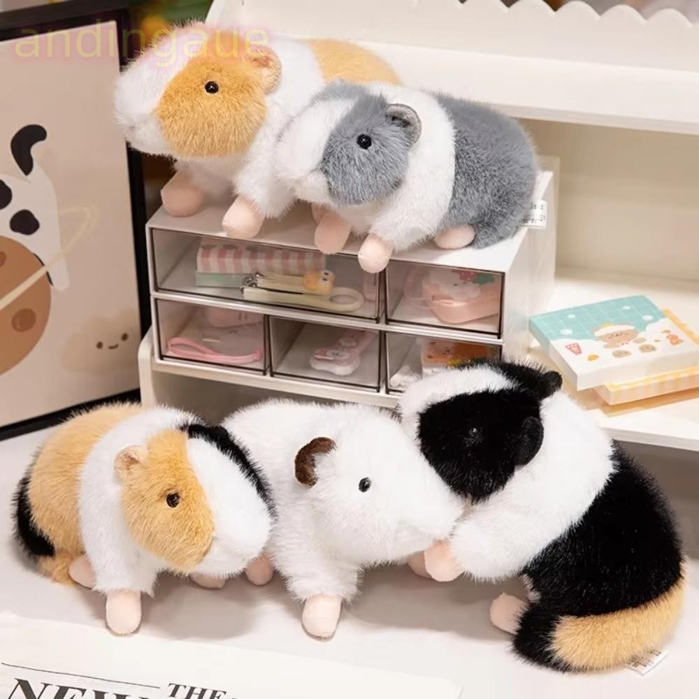 อันดาซิน ตุ๊กตาสัตว์,การ์ตูนตุ๊กตาหนูตะเภาของเล่นตุ๊กตา,น่ารัก15ซม.ดัตช์หมูเมาส์จําลองสัตว์ของเล่นตกแต่งบ้าน