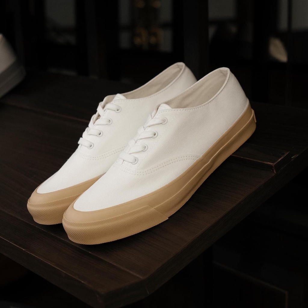 คลังสินค้าพร้อม ASAHI DECK Made in Japan รองเท้าผ้าใบ Low-Top รองเท้าลําลอง รองเท้าสีขาว All-Match U