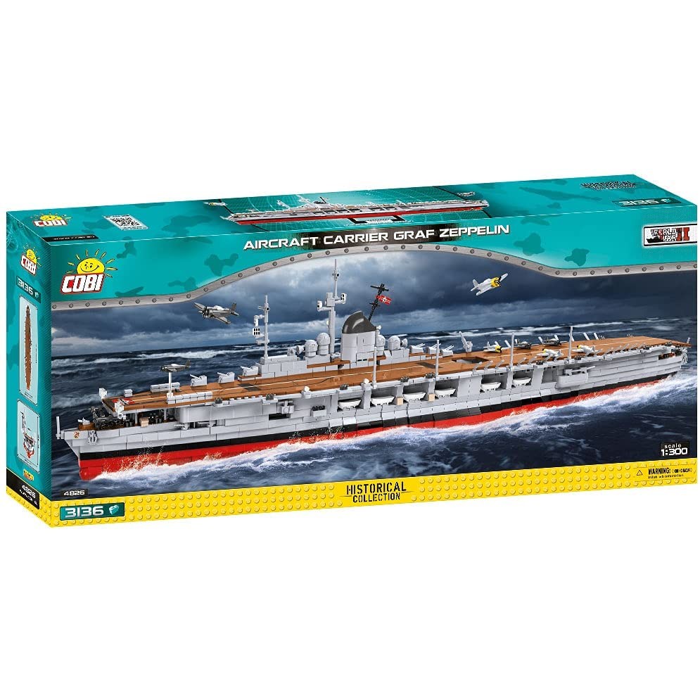 COBI บล็อกตัวต่อนําเข้าจากยุโรป Zeppelin เรือบรรทุกเครื่องบิน 4826
