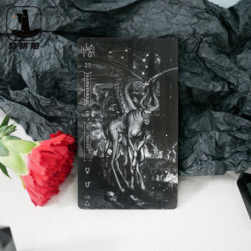 นําเข้าของแท้ Dark Solomon Gaetia Tarot Goetia Tarot in Darkness Carlo Card