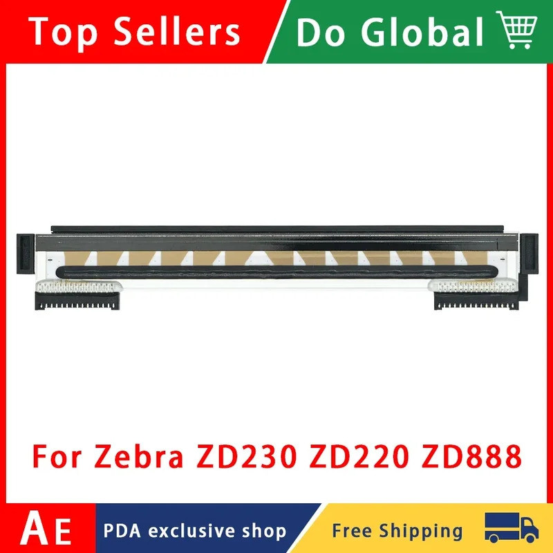 ใหม่ 203dpi P1115690 หัวพิมพ์สําหรับม้าลาย ZD220 ZD230 ZD888 เครื่องพิมพ์ฉลากความร้อน,จัดส่งฟรี
