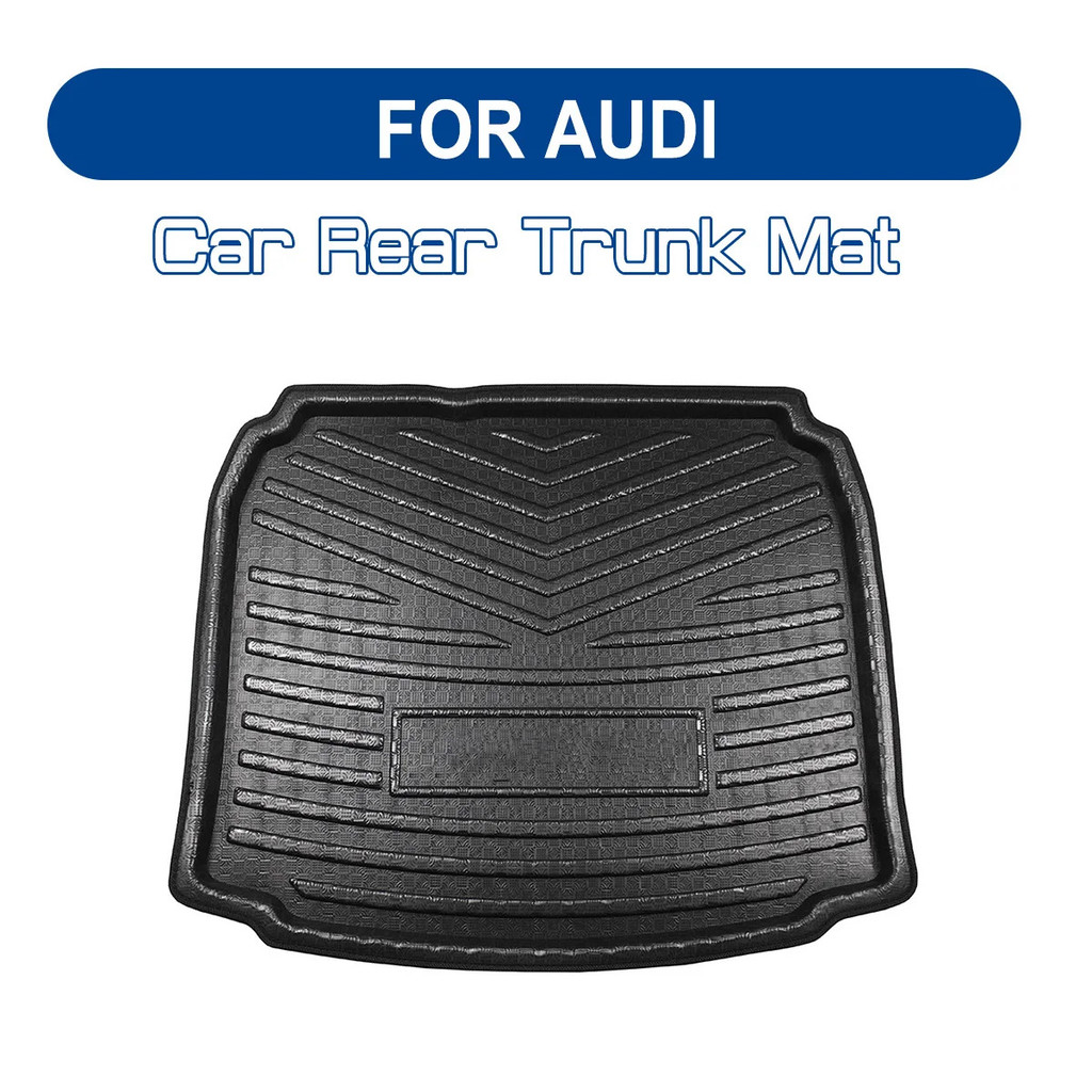 สําหรับ AUDI A1 A3 A4 A4L A5 A6 A6L Q7 Q5 Q3 รถด้านหลัง Trunk Boot Mat แผ่นพื้น Anti Mud พรม Cargo ก