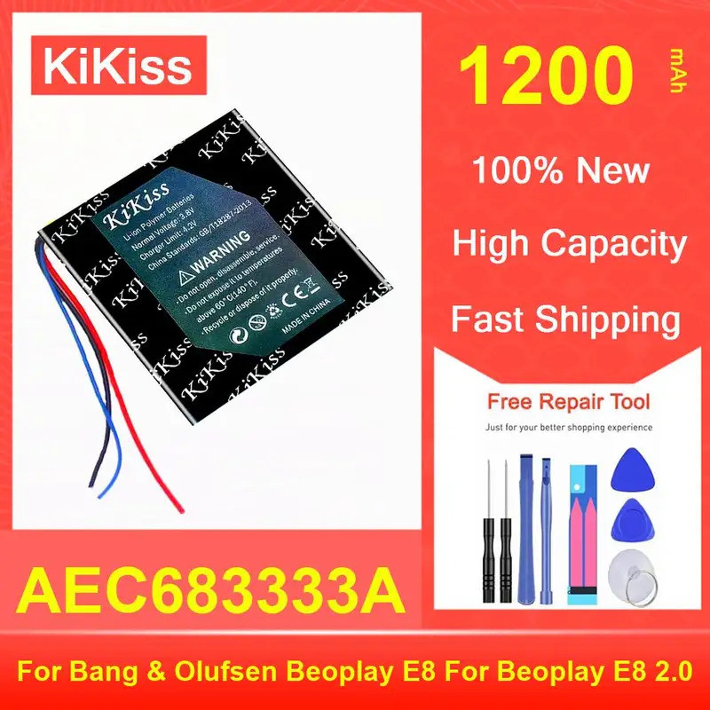 0 Cycle Replacement TWS Bluetooth หูฟังเคสชาร์จ Battery AEC683333A สําหรับ Bang & Olufsen Beoplay E8