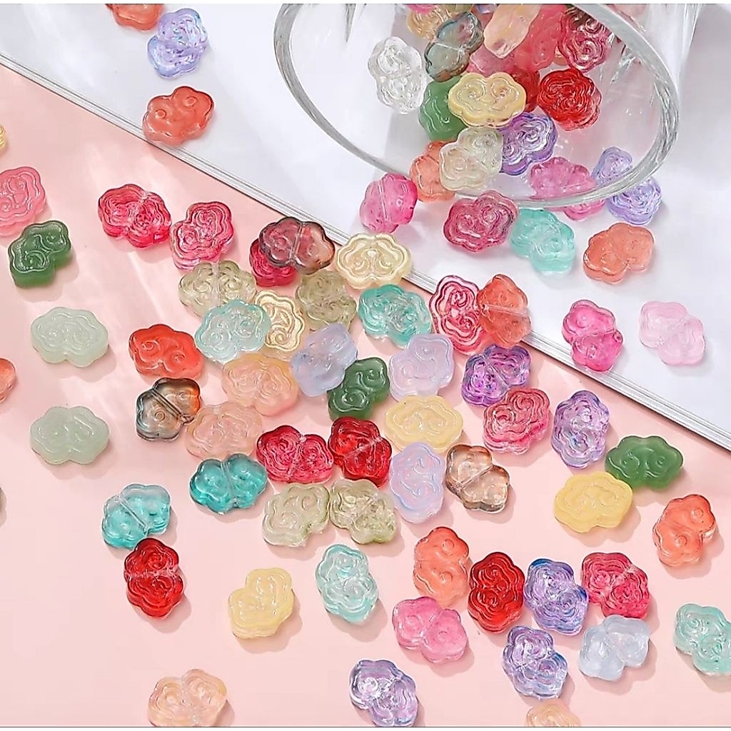 [10 ชิ้น] Cloud GLASS BEADS