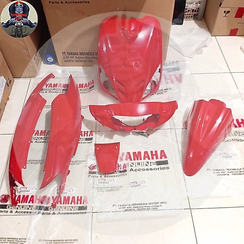 MERAH ตัวเรียบเรียบชุด mio sporty สีแดง p0 เดิม 5tl 5TL-F6143-00-P0 MIO16 5TL-F1511-00-P0 MIO15 5TL-F1741-00-P0 MIO18