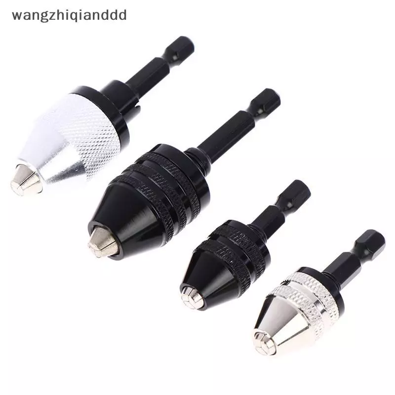 Hot 1/4 Hex Shank Keyless เจาะ Chu Qui เปลี่ยนอะแดปเตอร์แปลงเจาะอะแดปเตอร์.