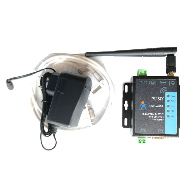 USR-W610 ตัวแปลงไร้สาย Serial to WiFi Ethernet RS232 RS485 เซิร์ฟเวอร์อนุกรม