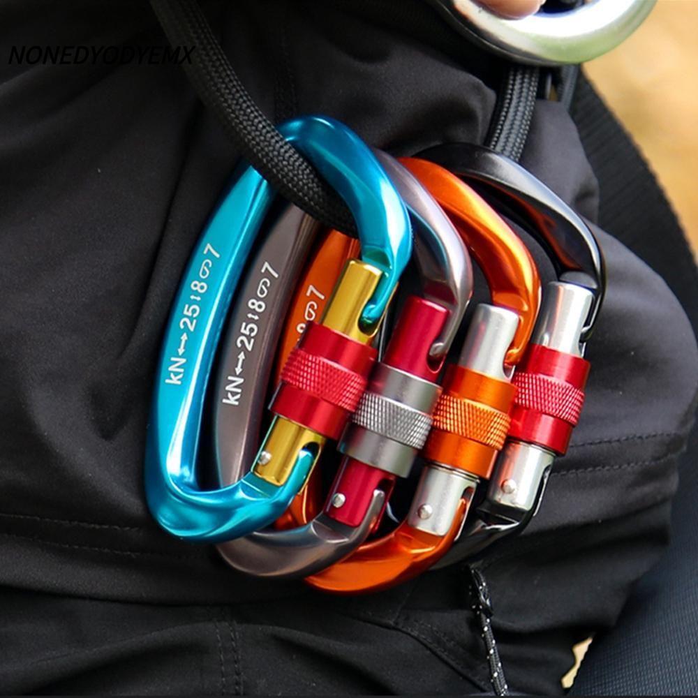 NONGYODYEMX Professional Carabiner คุณภาพสูงกลางแจ้ง Ascend อุปกรณ์เสริมความปลอดภัย Master Lock