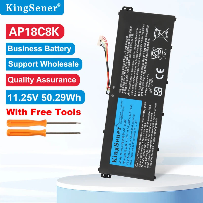 KingSener AP18C8K AP18C4K แบตเตอรี่แล็ปท็อปสําหรับ Acer Aspire 5 A515-43-R057 R4MG R6F6 R6WW A515-44