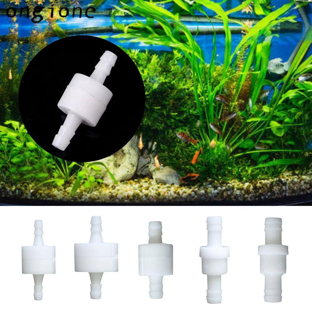 ONGIONE One-Way Fluids Check Valve, 4/6/8/10/12 มม.ป้องกันน้ํา Backflow Aquarium Check Valve,พลาสติก One Way Inline Check Valve สําหรับแก๊ส Liquid Water