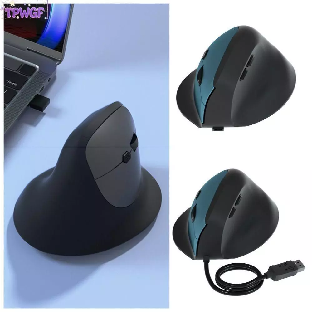 เมาส์เล่นเกม TPWGF 2.4G DPI 800/1200/1600 6 ปุ่ม เมาส์แนวตั้ง