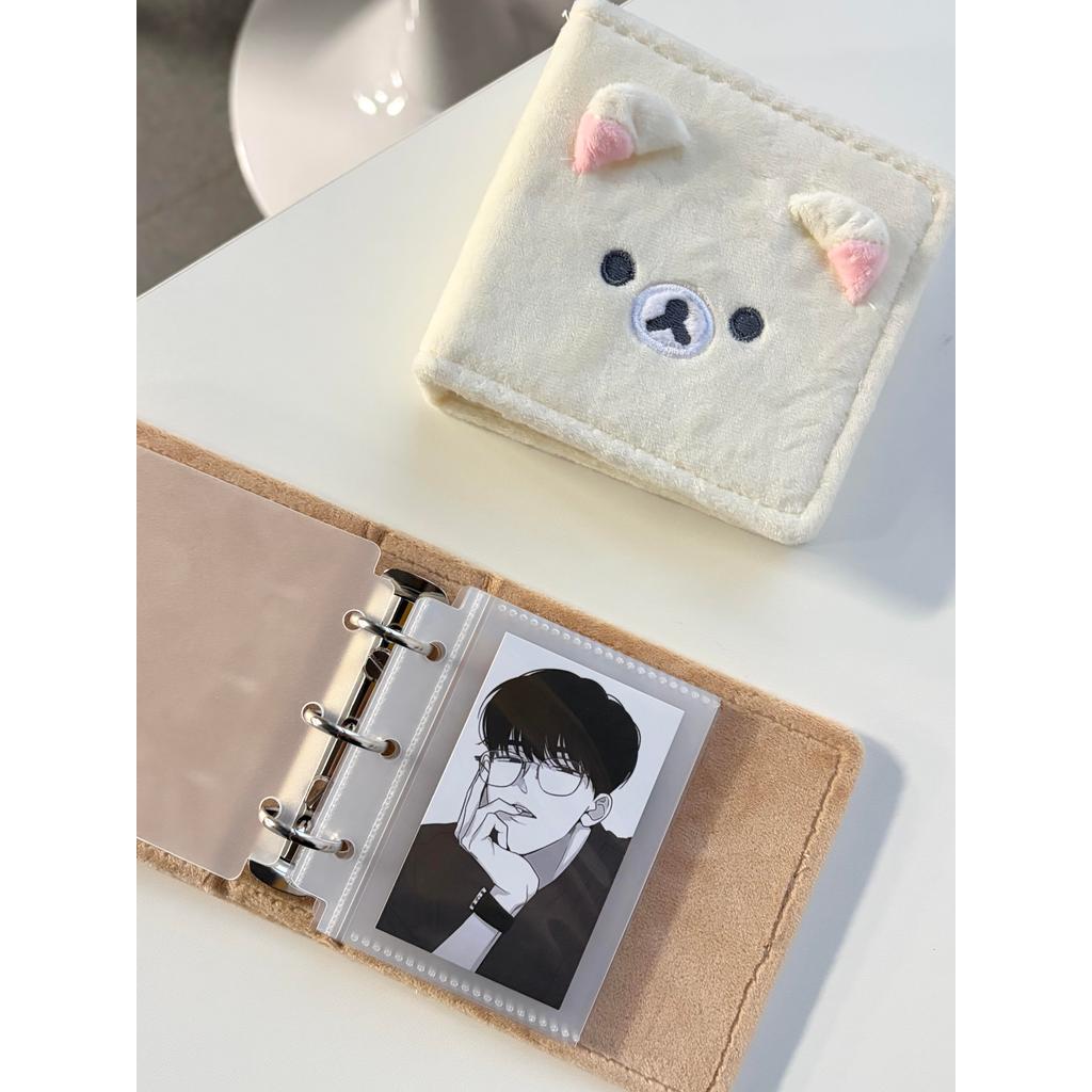 card folder แฟ้มการ์ด ตุ๊กตาน่ารัก Rilakkuma Card Book Yigongge อัลบั้มแบบหลวมการ์ตูน Star 10 ซม. Photocard สมุดเก็บโพลารอยด์