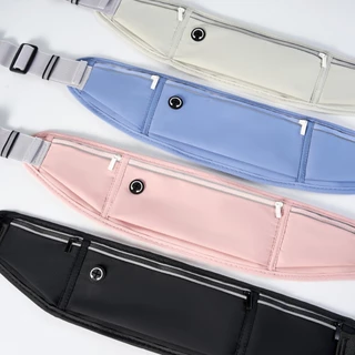 NEWBOLER เข็มขัดวิ่งกลางแจ้งพร้อมขวดน้ํานุ่มกระเป๋าวิ่งกระเป๋าคาดเอวหญิงพร้อมรูโทรศัพท์สําหรับจ๊อกกิ้งมาราธอน