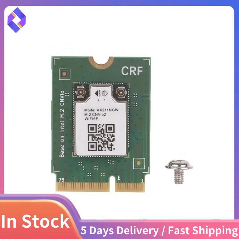 AX211NGW WiFi 6E การ์ด M.2 Key E CNVio2 อะแดปเตอร์บลูทูธ 5.3 AX211 M.2 CNVio Wifi การ์ดไร้สาย