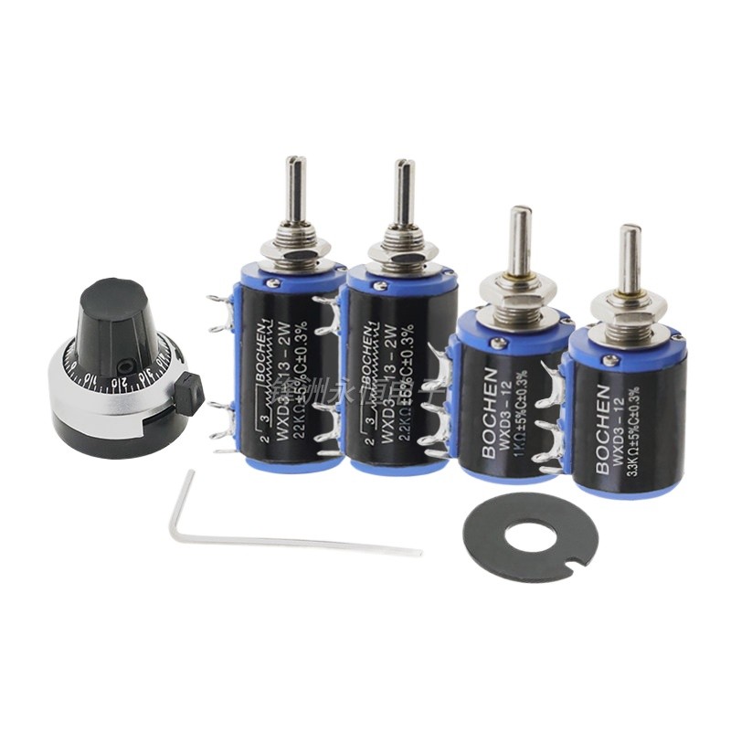 1pcs Precision Multi-Circle Potentiometer WXD3-12-13-2W 1K/2.2K/3.3 K/5.6 K/6.8 K/4.7 K/10 K/22 K/10
