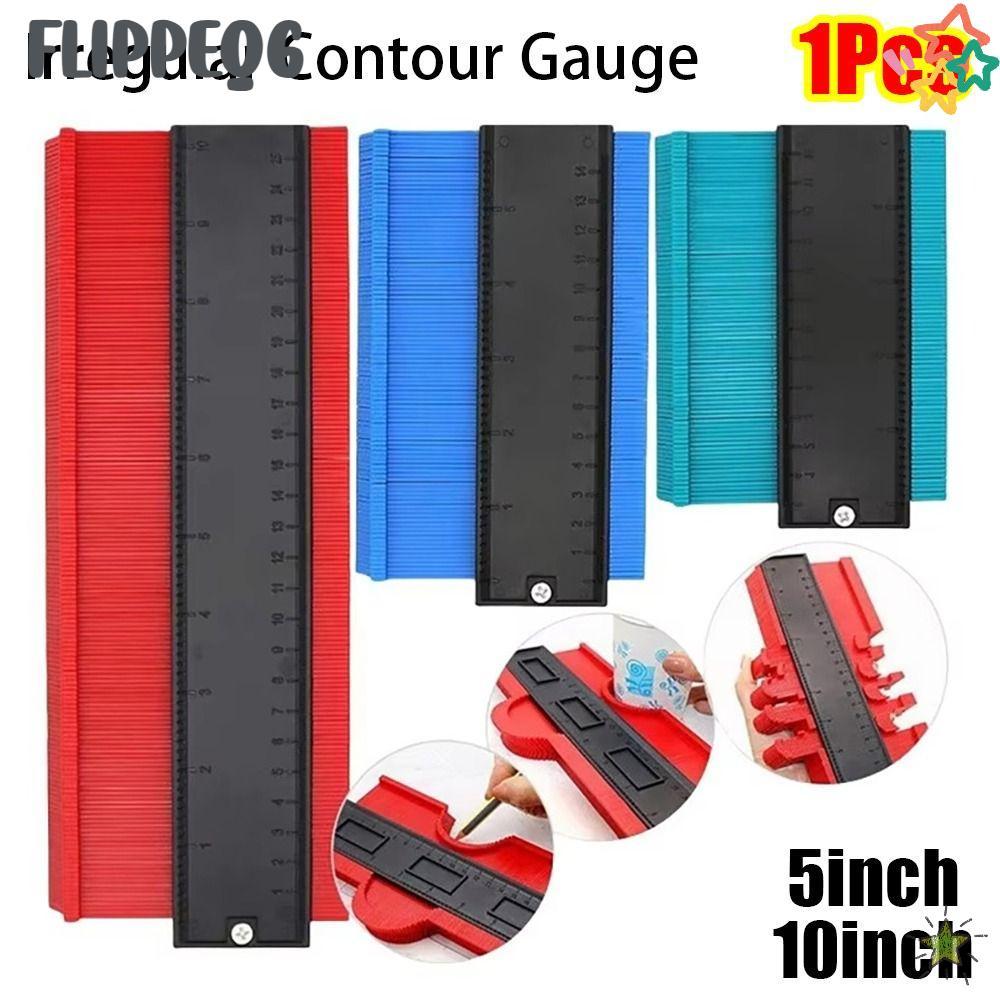 FLIPPEQ6 1 ชิ้นไม่สม่ําเสมอ Contour Gauge, เซรามิค Tiling ใช้ไม้บรรทัดตัดโปรไฟล์ไม้บรรทัด,งานไม้เครื่องมือวัด 5 นิ้ว 10 นิ้วแม่แบบก่อสร้าง Line เครื่องถ่ายเอกสารกระเบื้องเครื่องมือ