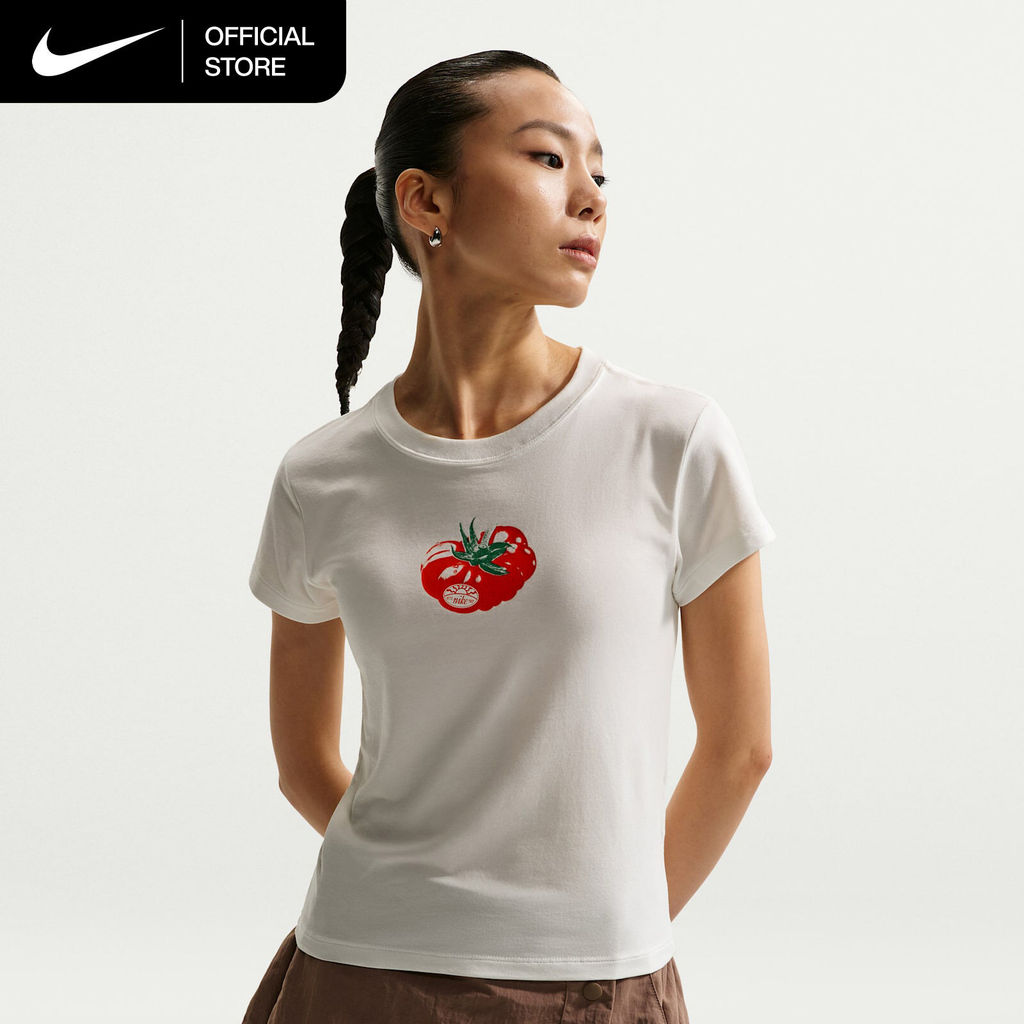 Nike Women's Sportswear Chill Knit Slim Mod-Cropped T-Shirt - Sail [IO3532-133]