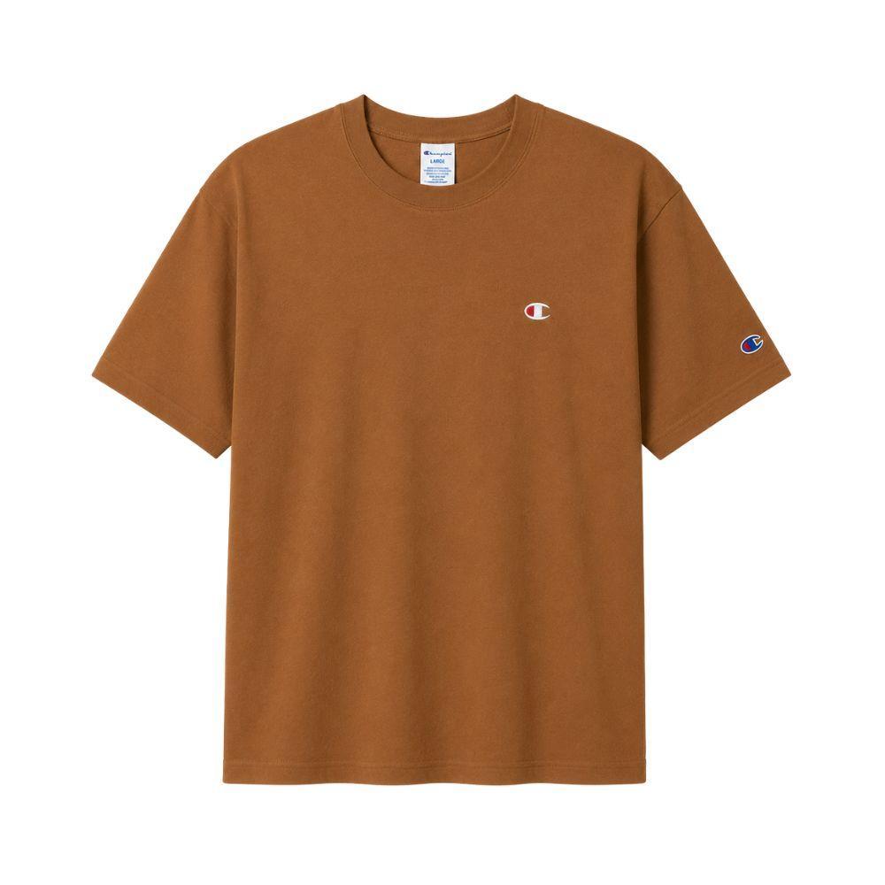 CHAMPION ESSENTIAL SMALL C LOGO Men เสื้อยืดแขนสั้น ทรงพอดีตัวผู้ชาย Regular Fit