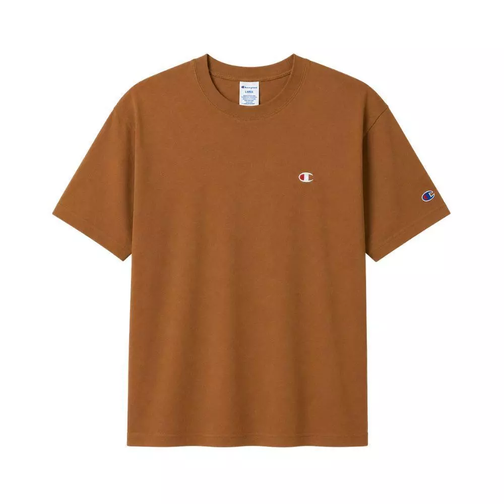 CHAMPION ESSENTIAL SMALL C LOGO Men เสื้อยืดแขนสั้น ทรงพอดีตัวผู้ชาย Regular Fit