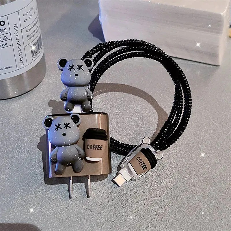 น่ารัก Kaws สําหรับ OPPO Charger Cover Charger Case น่ารักการ์ตูนสาย Protector สําหรับ OPPO 67w 80w 