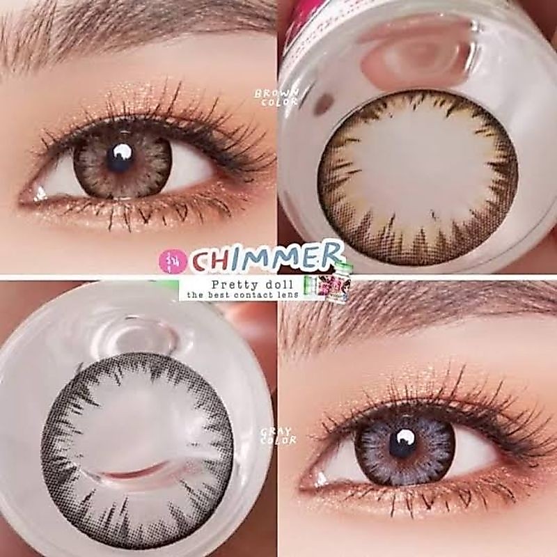 💟 mini Shimmer , Chimmer mini 14.2 ( Tommy , Icy x ) สายตา -00 ถึง -1000 Pretty doll Contactlen คอนแทคเลนส์