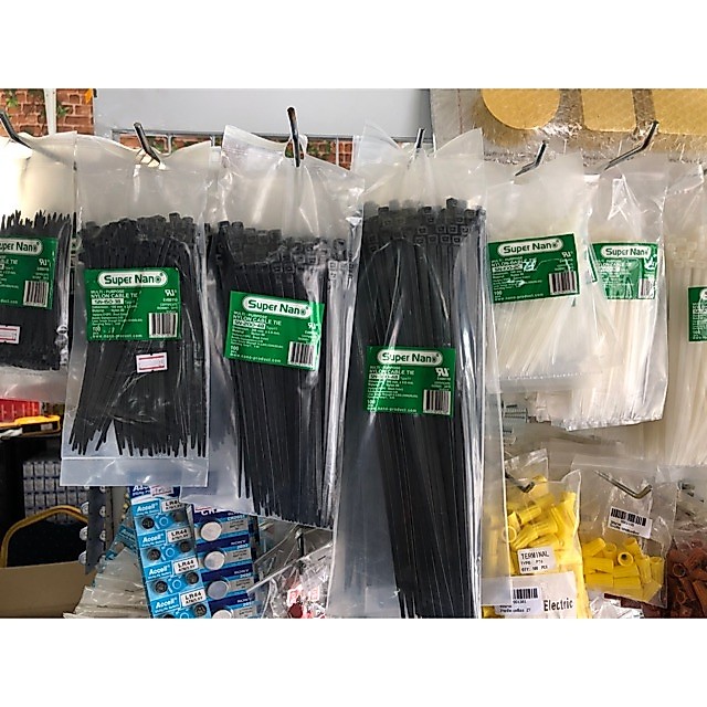 Cable tie เคเบิ้ลไทร์ สายรัด สีขาว ดำ  ROCKETT/ DAKO