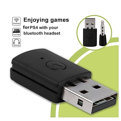 3.5mm Bluetooth 4.0 + EDR USB Bluetooth Dongle Latest Adapter for PS4 Stable Performance for Bluetooth Headsets