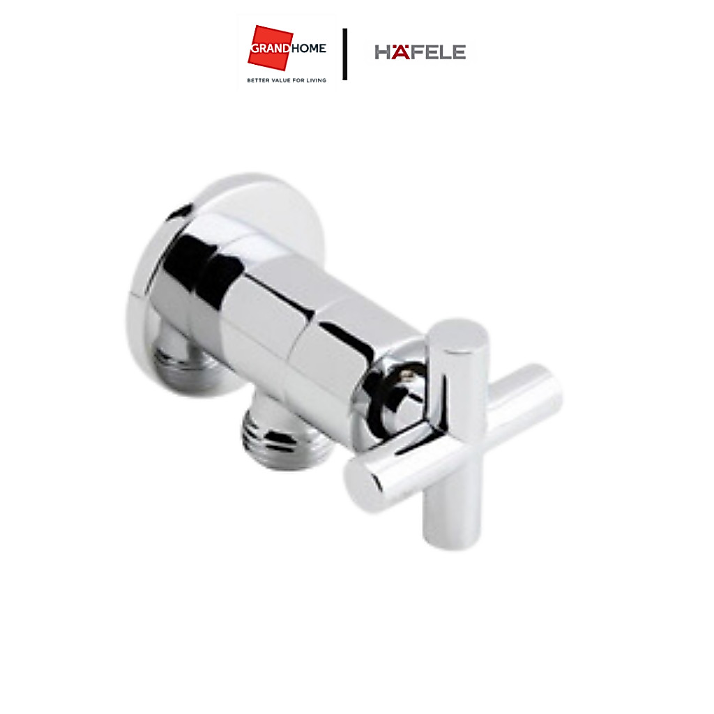 สต๊อปวาล์ว 1 ทาง HAFELE รุ่น 495.60.814 สีโครเมี่ยม วาล์วน้ำ วาล์วฝักบัว