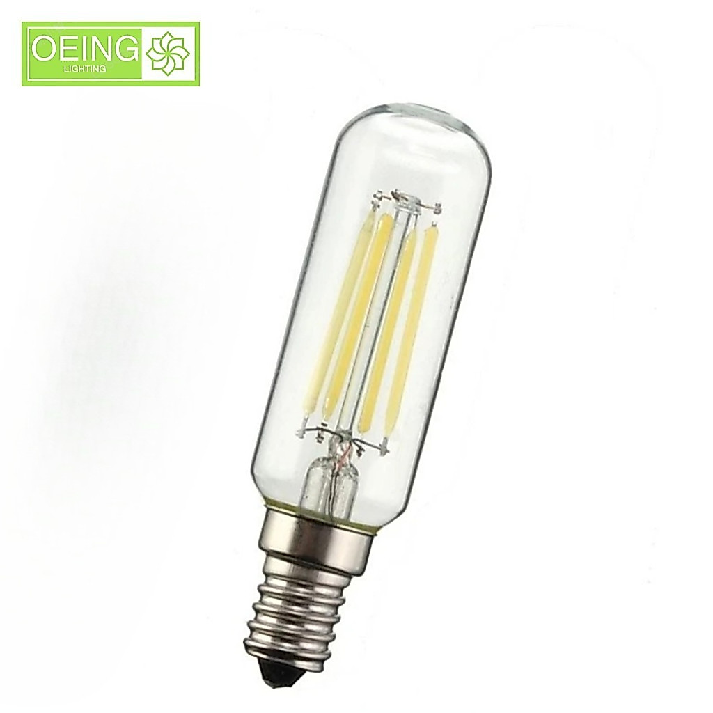 Oeing E14 LED หม้อหุงข้าว T25 Hood Extractor พัดลมหลอดไฟ 2W 4W 6W Cool/Warm White Light E14 220v สกรูขนาดเล็กเปลี่ยน 20w 40w 60w หลอดฮาโลเจน