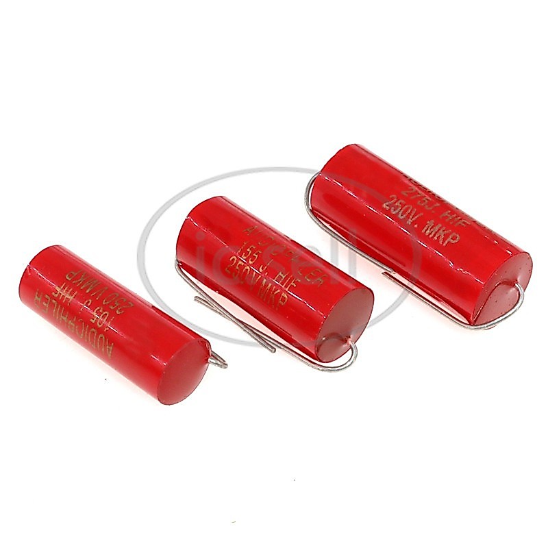 2pcs Audiophile MKP ตัวเก็บประจุเสียงสูง 1UF 1.5UF 1.8UF 2.2UF 2.7UF 3.3UF 4UF 4.7UF 5.6UF 6.8UF 250V ลําโพงรถยนต์ Crossover ใหม่