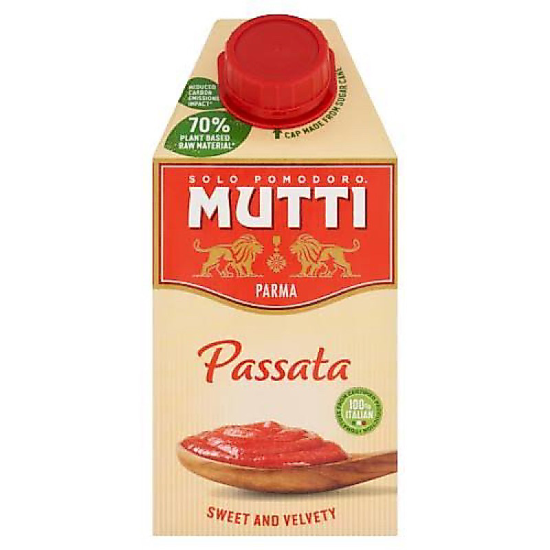 แท้ 132Mutti passata tomato sauce 500g. fl มะเขือเทศบดละเอียดในกล่อง นำเข้าจากอิตาลี🇮🇹