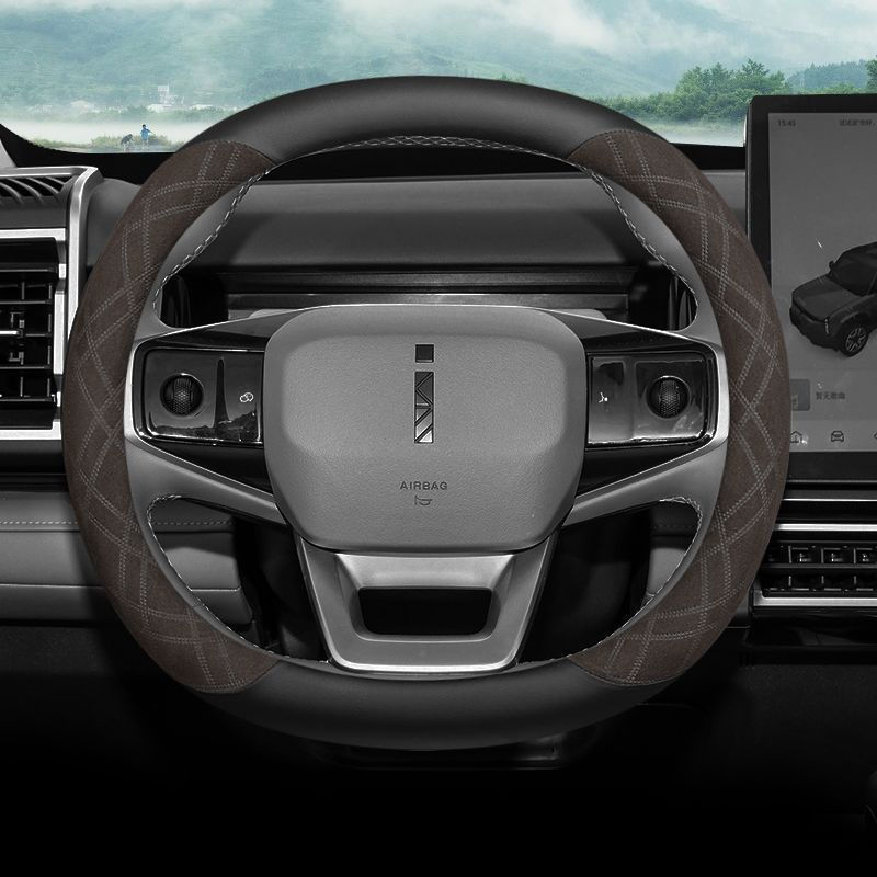 JAECOO 6 EV iCAUR 03 ฝาครอบพวงมาลัยหนังนุ่มบางเฉียบ iCAUR 03 Jaecoo J6 Jaecoo 6ev พวงมาลัยรถ