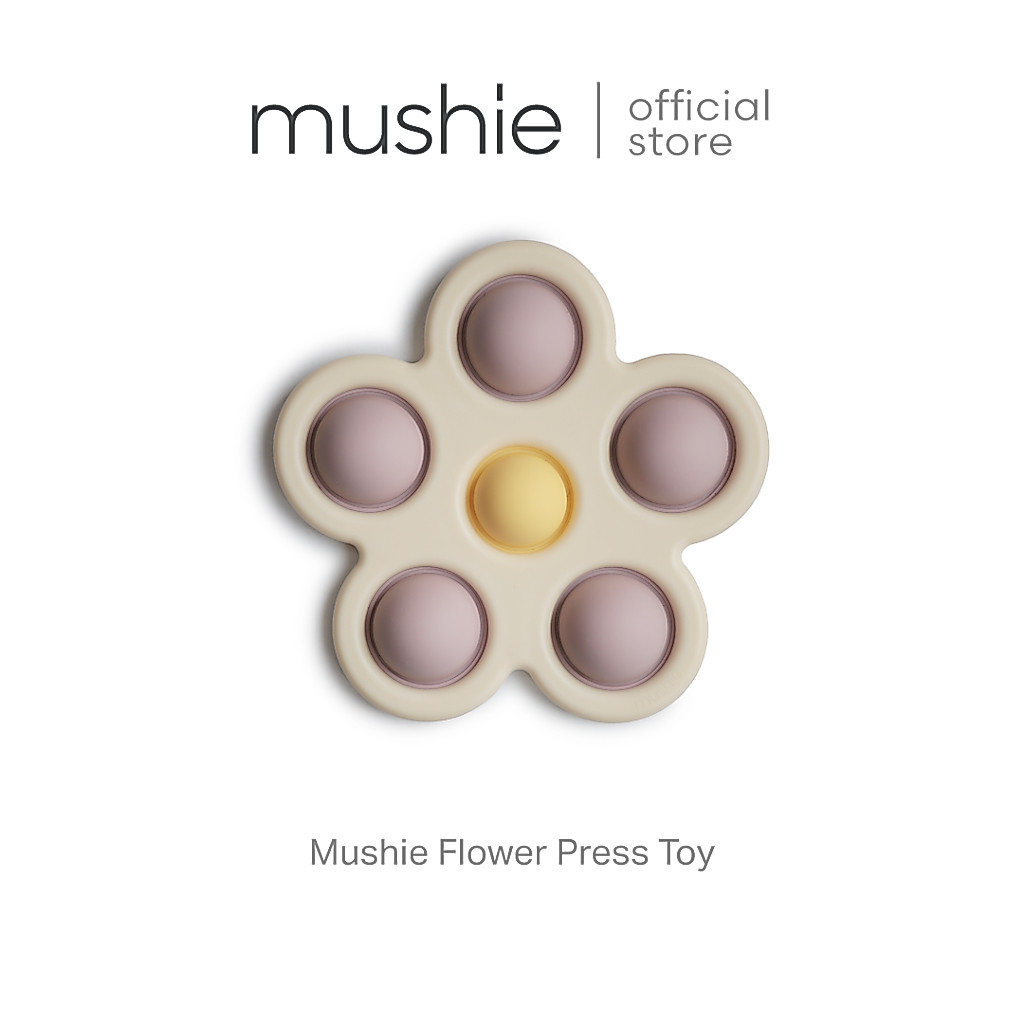 Mushie Flower Press Toy ของเล่นเสริมพัฒนาการลูกน้อย ปุ่มกดดอกไม้