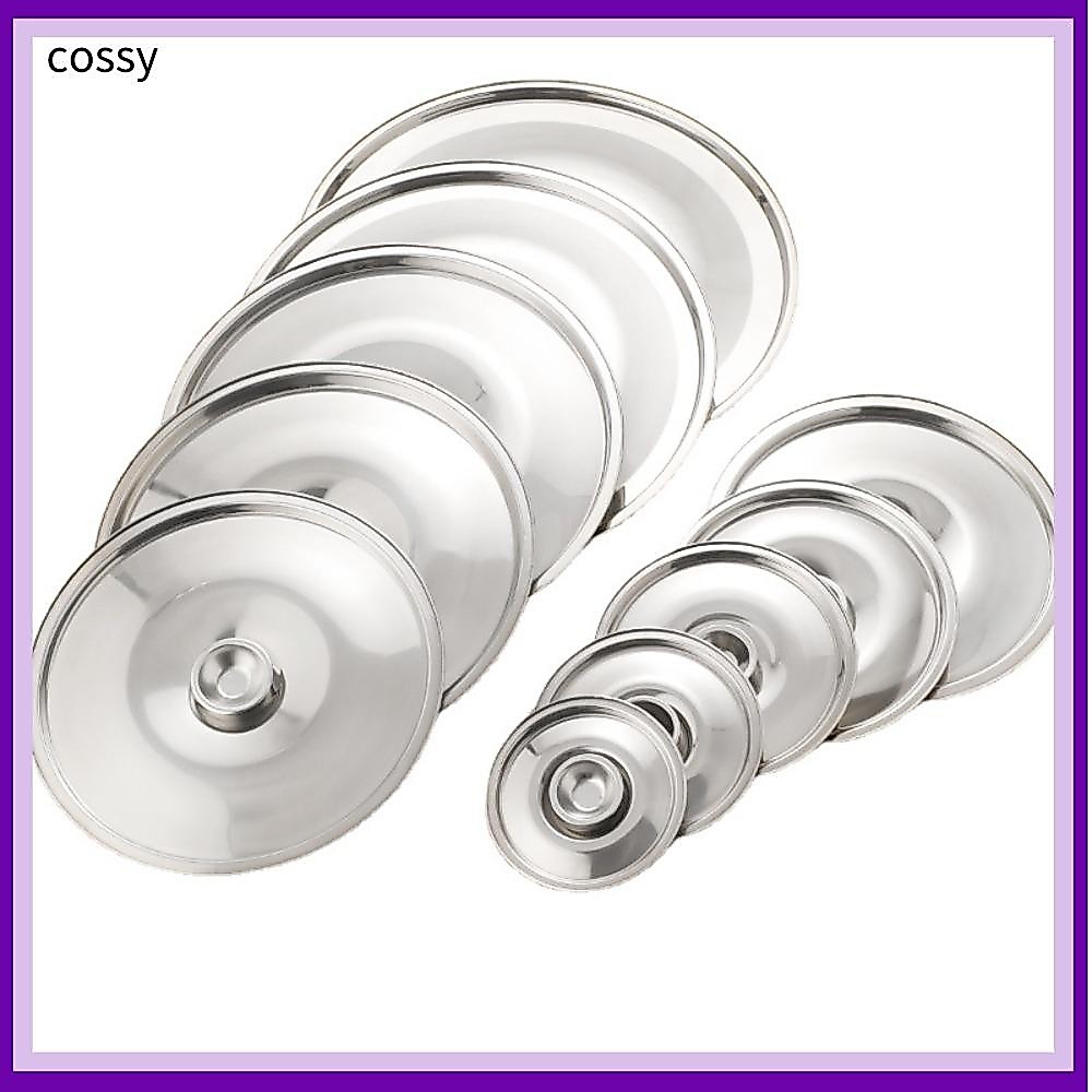 Cossy ฝาหม้อกลม, สแตนเลส 10-24 ซม.ฝาปิดหม้อ, เปลี่ยน Thicken Universal Saucepan ฝาครอบอุปกรณ์ครัว