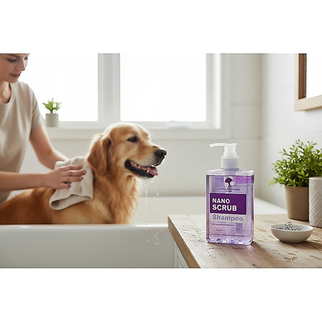 Nano Scrub Shampoo 280 ml แชมพู นาโนสครับ สูตรอ่อนโยน สำหรับสัตว์เลี้ยง น้องหมา น้องแมว