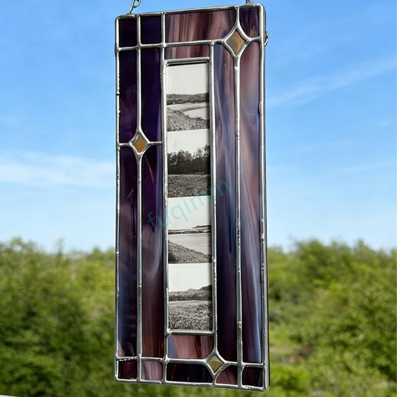 Multicolored Acrylic Photobooth Frame with Hanging Chain For Home Window Decors