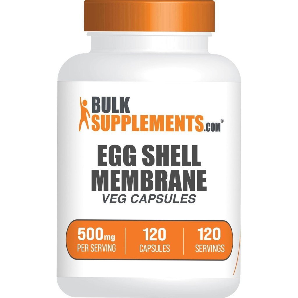 BulkSupplements.com Eggshell Film Capsules-อาหารเสริมคอลลาเจน,ไม่มีผลิตภัณฑ์นมและกลูเตน-1 แคปซูลต่อเ