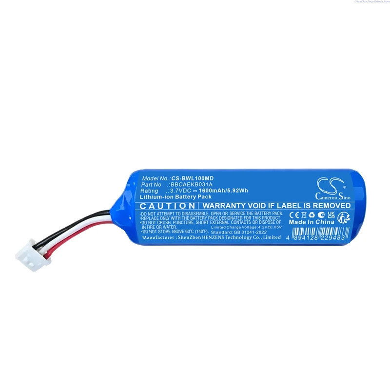 Cameron Sino 3.7V 1600mAh แบตเตอรี่ทางการแพทย์ทดแทน BBCAEKB031A สําหรับ B&L beta WL-B1 WL B1 WLB1