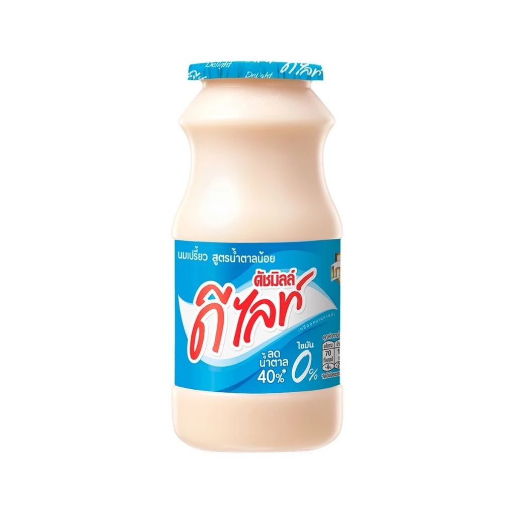 ดีไลท์ นมเปรี้ยวน้ำตาลน้อย Delight Low Suger Fermented Milk 150ml.