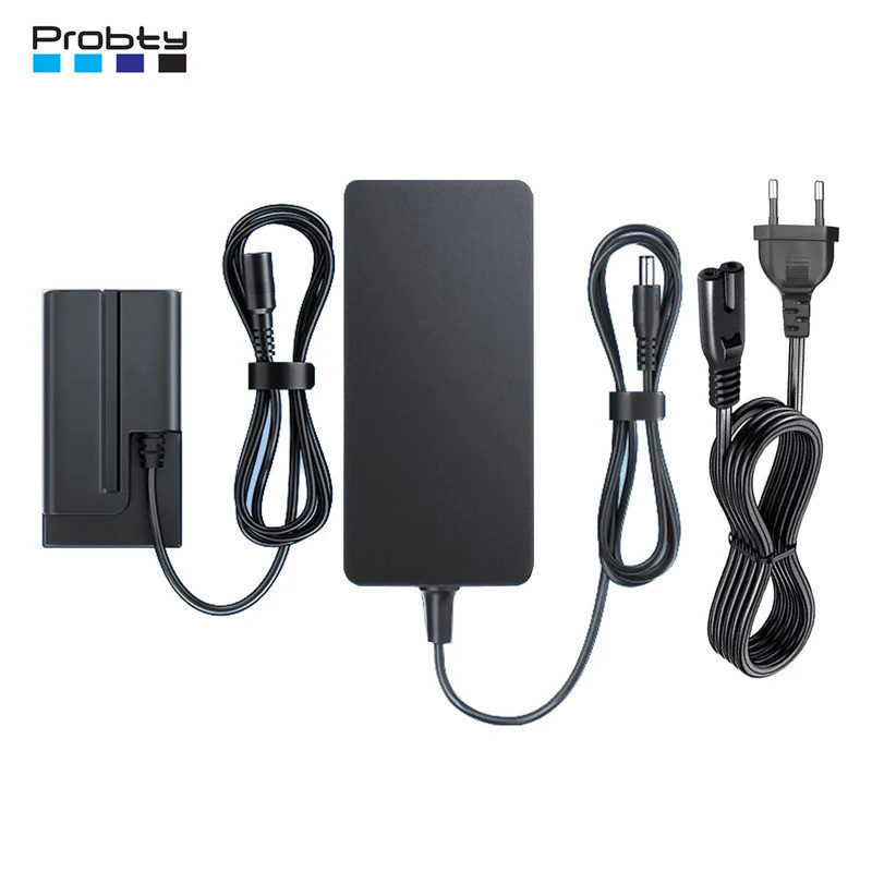 NP-F Dummy แบตเตอรี่ 8 V/3A อะแดปเตอร์ไฟ AC สําหรับ Sony NP-F970 F750 F570 สําหรับ Viltrox Godox Nee