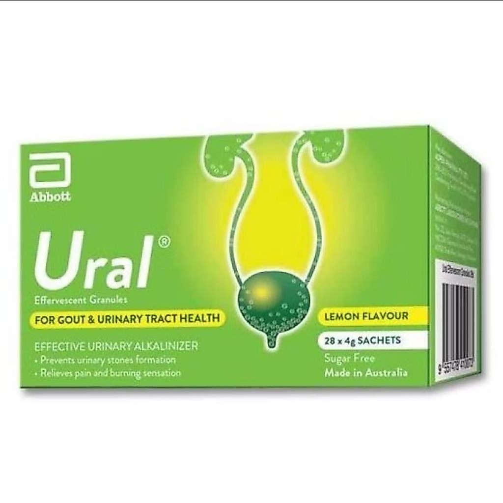 ABBOTT Ural Effervescent Granules For Gout and Urinary Track Health